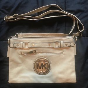 Creme colored Michael kors purse